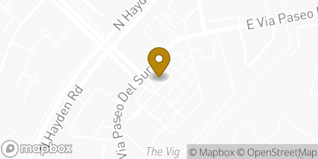 Map showing the location of Starbucks in Scottsdale, AZ 85258