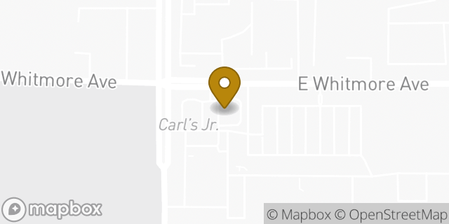 Map showing the location of Subway in Modesto, CA 95358