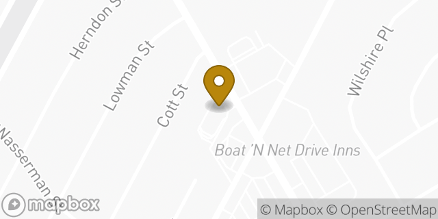 Map showing the location of McDonald's in Corpus Christi, TX 78411