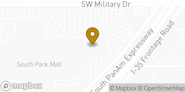 Map showing the location of Dick's Sporting Goods in San Antonio, TX 78224