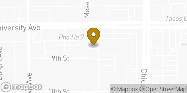 Map showing the location of Enterprise Rent-A-Car in Riverside, CA 92507