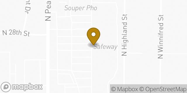 Map showing the location of Amazon Locker - Theo in Tacoma, WA 98407