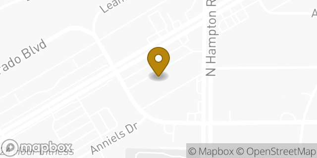 Map showing the location of Bank Of America in Dallas, TX 75211