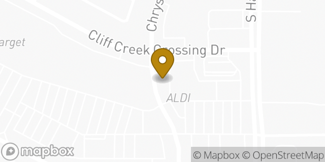 Map showing the location of Aldi in Dallas, TX 75237