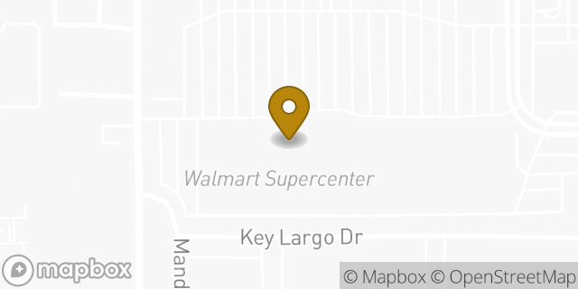 Map showing the location of Walmart in Las Vegas, NV 89121