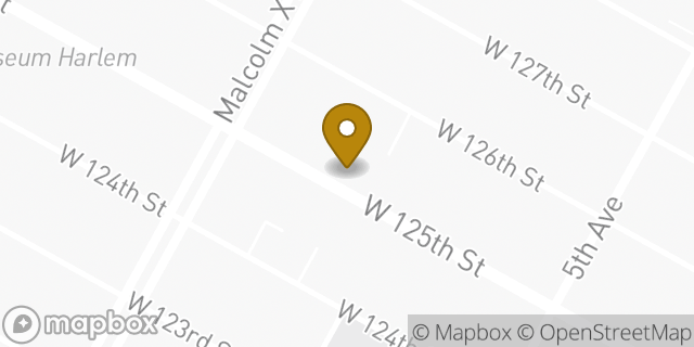 Map showing the location of Chase Bank in New York, NY 10027