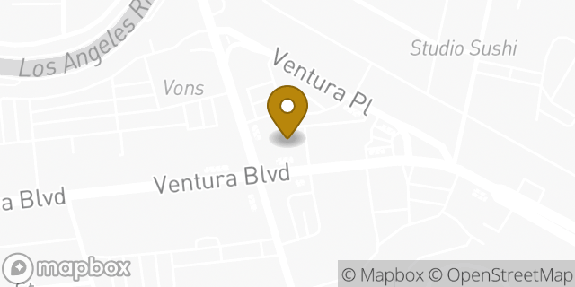Map showing the location of Chase Bank in Los Angeles, CA 91604