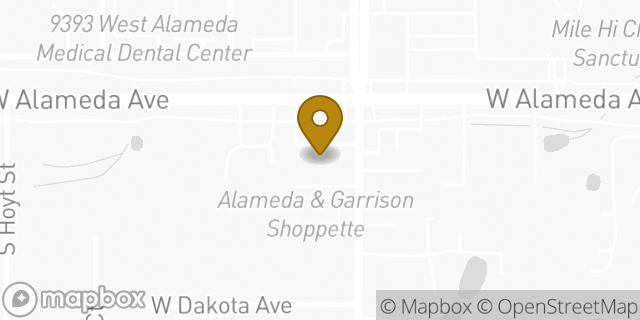 Map showing the location of Amazon Locker - Isaiah in Lakewood, CO 80226