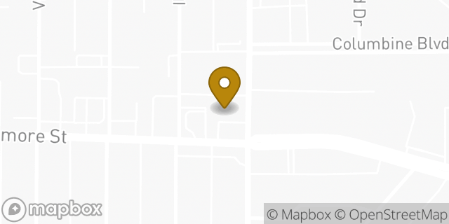 Map showing the location of 7-Eleven in Colorado Springs, CO 80907