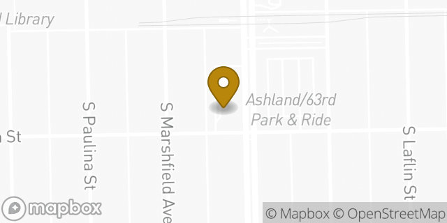 Map showing the location of McDonald's in Chicago, IL 60636