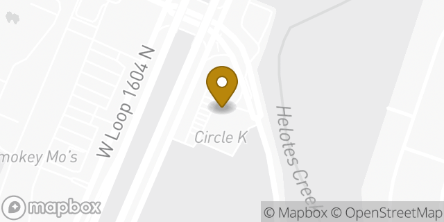 Map showing the location of Amazon Locker - Fishery in San Antonio, TX 78250