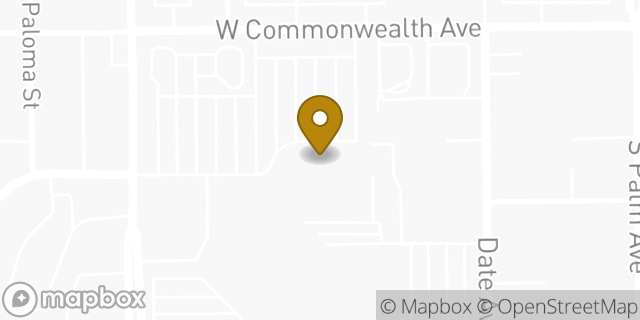 Map showing the location of Albertsons in Alhambra, CA 91803