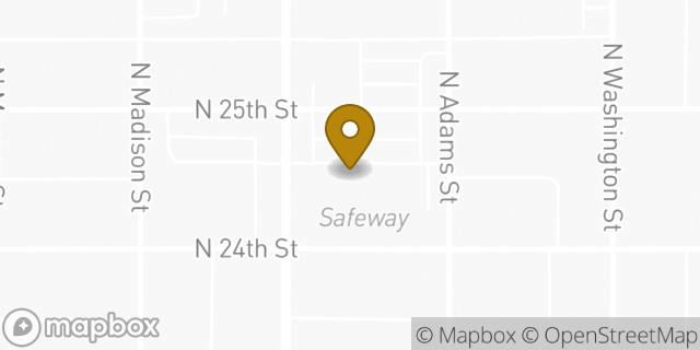 Map showing the location of Amazon Locker - Erica in Tacoma, WA 98406