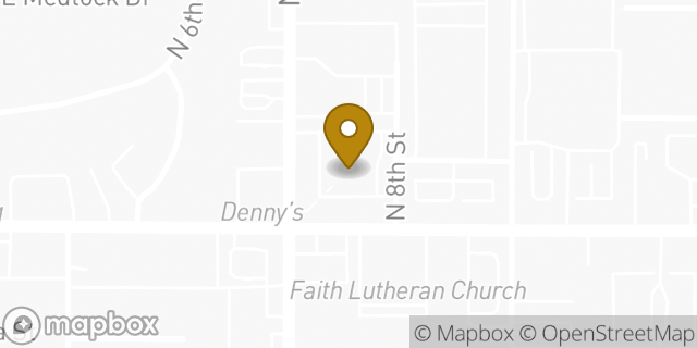 Map showing the location of Walgreens in Phoenix, AZ 85014