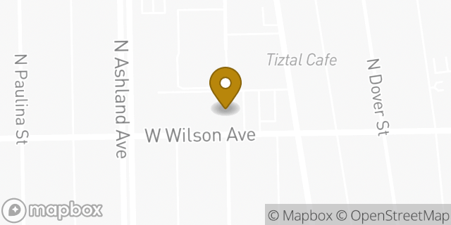 Map showing the location of Walgreens in Chicago, IL 60640