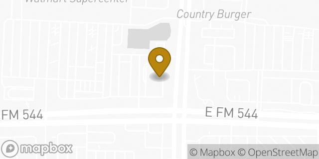 Map showing the location of Panera Bread in Murphy, TX 75094