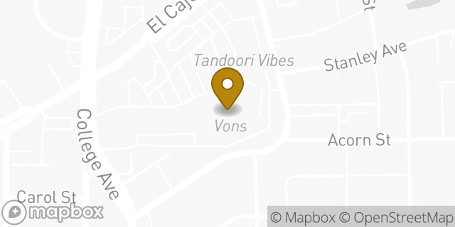 Map showing the location of Starbucks in San Diego, CA 92115