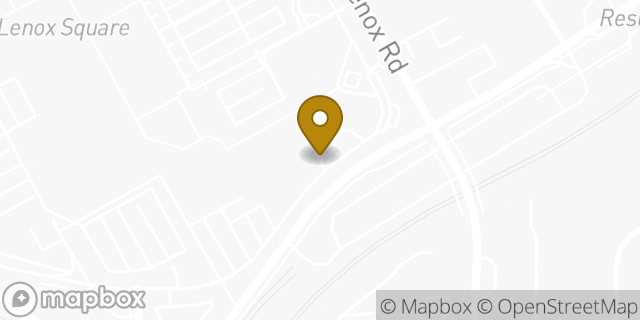 Map showing the location of Hertz Car Rental - Atlanta - Lenox Road Northeast in Atlanta, GA 30326