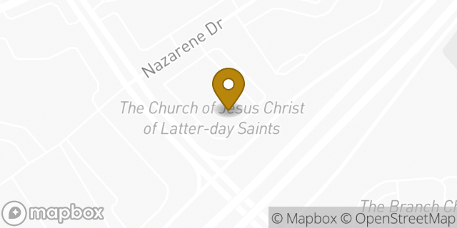 Map showing the location of The Church of Jesus Christ of Latter-day Saints in Carrollton, TX 75010