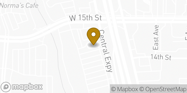 Map showing the location of Starbucks in Plano, TX 75075