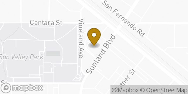 Map showing the location of McDonald's in Sun Valley, CA 91352