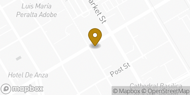 Map showing the location of Chipotle Mexican Grill in San Jose, CA 95113