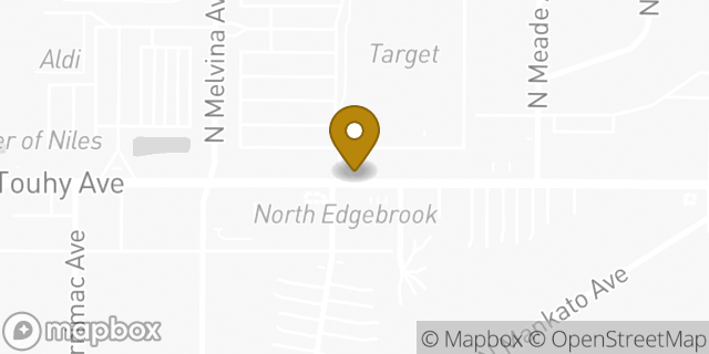 Map showing the location of ATM Target in Niles, IL
