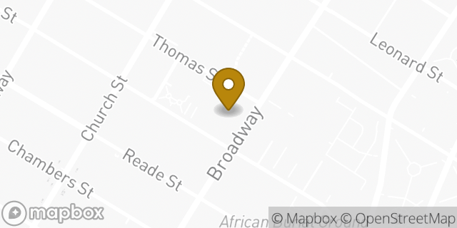 Map showing the location of Amazon Locker - Ayush in New York, NY 10007