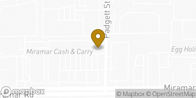 Map showing the location of Enterprise Rent-A-Car in San Diego, CA 92126