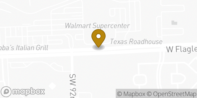 Map showing the location of Walmart Supercenter in Miami, FL 33174