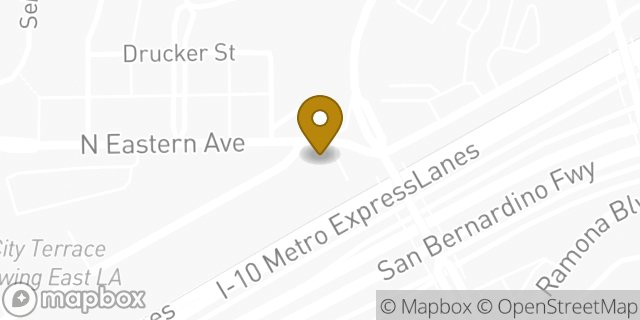 Map showing the location of Baskin-Robbins in Los Angeles, CA 90063