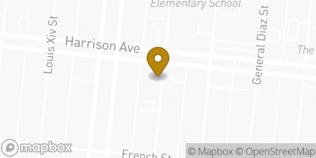 Map showing the location of HOTWORX in New Orleans, LA 70124