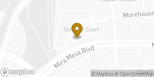 Map showing the location of McDonald's in San Diego, CA 92121