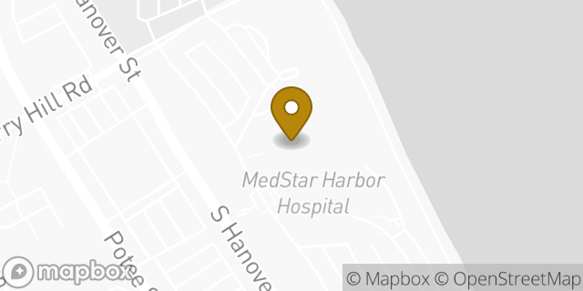 Map showing the location of MedStar Health Cardiology at Federal Hill in MD