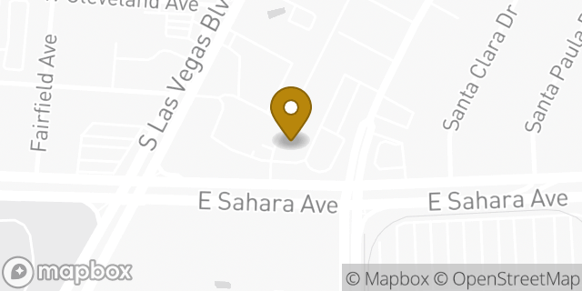 Map showing the location of Subway in Las Vegas, NV 89104