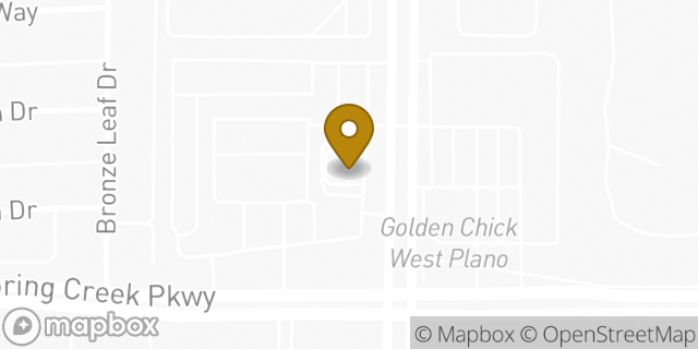 Map showing the location of McDonald's in Plano, TX 75023