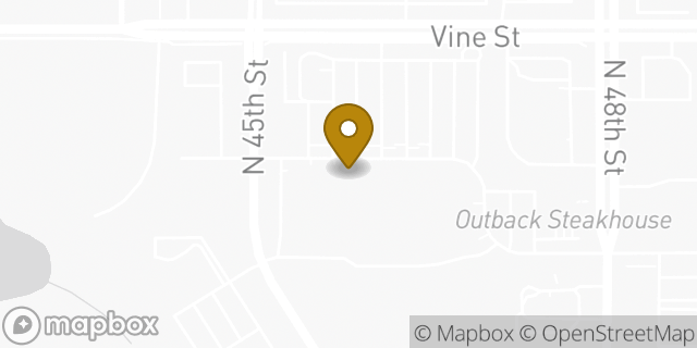 Map showing the location of Amazon Locker - Aperture in Lincoln, NE 68503