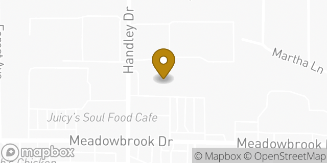 Map showing the location of AutoZone in Fort Worth, TX 76112