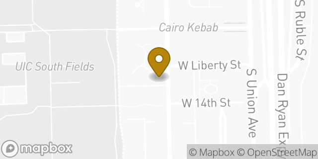 Map showing the location of 7-Eleven in Chicago, IL 60607