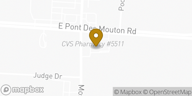 Map showing the location of CVS Pharmacy in Lafayette, LA 70507