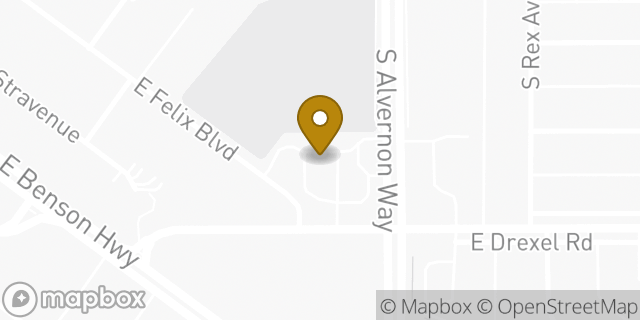Map showing the location of Amazon Locker - Conscience in Tucson, AZ 85706