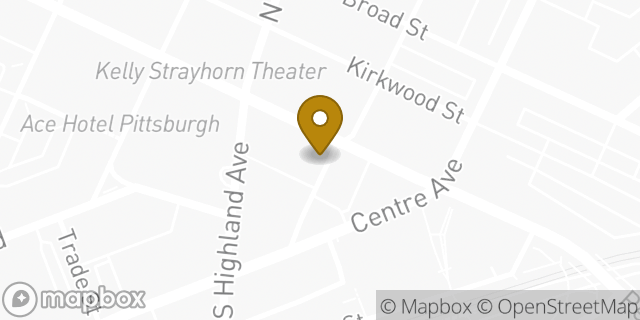 Map showing the location of Subway in Pittsburgh, PA 15206