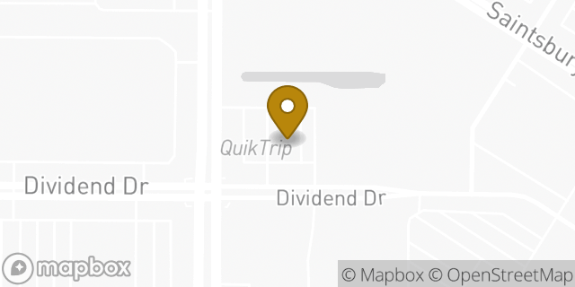 Map showing the location of QuikTrip in Coppell, TX 75019