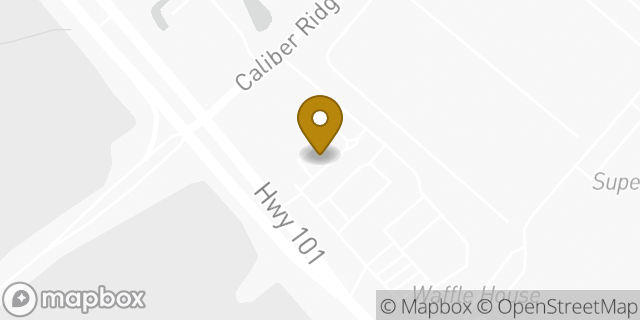 Map showing the location of Starbucks Coffee Company in Greer, SC 29651