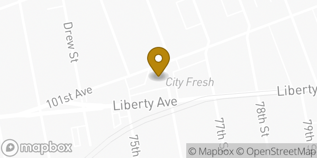 Map showing the location of McDonald's in New York, NY 11417