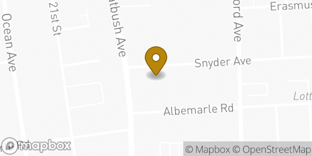 Map showing the location of Amazon Locker - Geraldine in Brooklyn, NY 11226