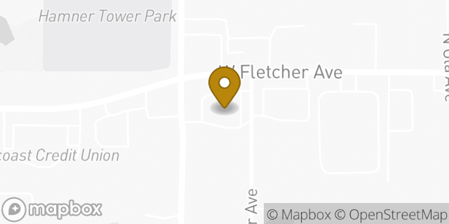 Map showing the location of Walgreens in Tampa, FL 33612