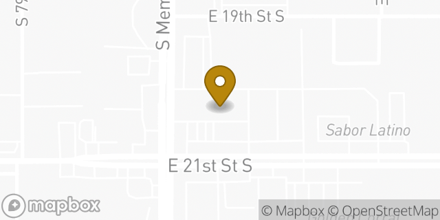 Map showing the location of Amazon Locker - Turki in Tulsa, OK 74129