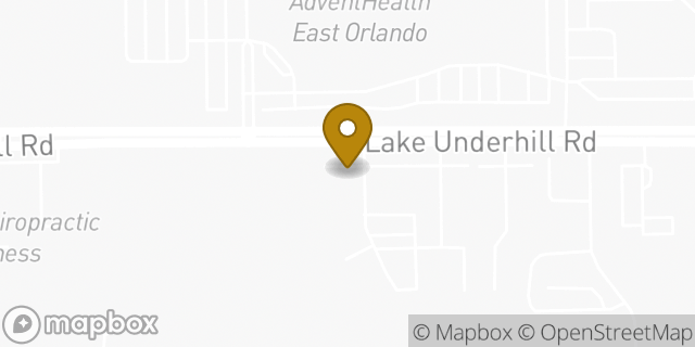 Map showing the location of Subway in Orlando, FL 32822