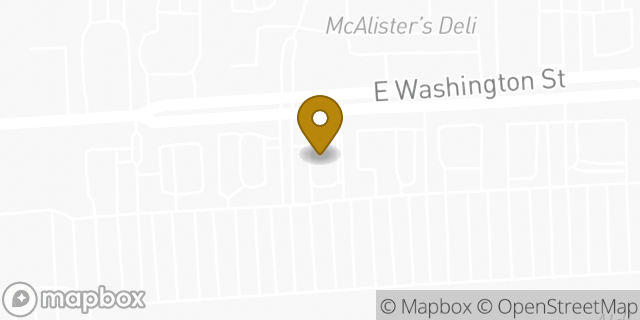 Map showing the location of McDonald's in Indianapolis, IN 46229